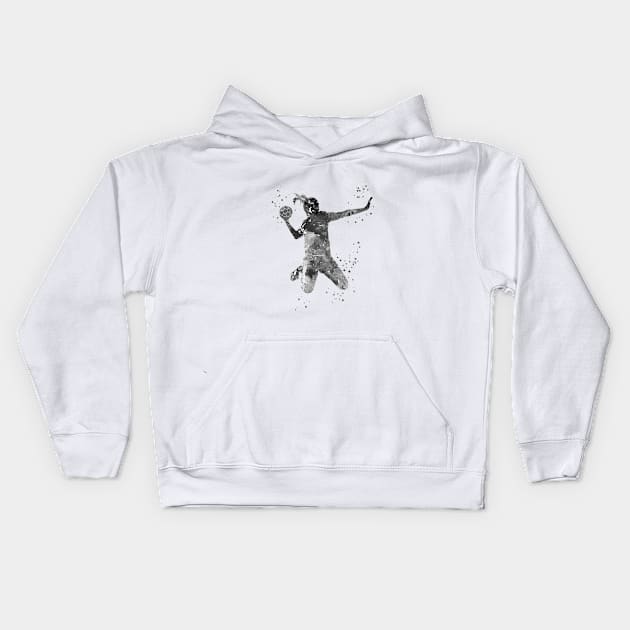 Girl handball Kids Hoodie by RosaliArt